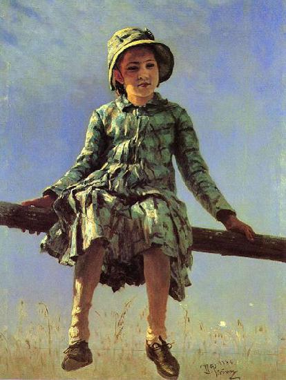 Ilya Yefimovich Repin Dragonfly. Portrait of Vera Repina